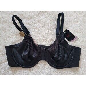 NWT Wacoal Womens Black Bra Back Smoothing Adjustable Size 36D
